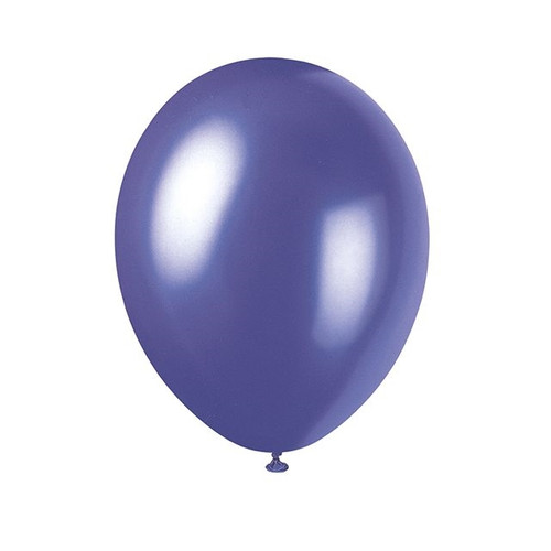 Latex Balloons Purple 8 Pack