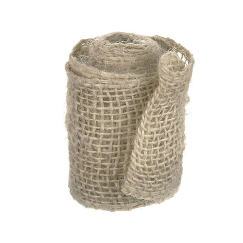 Jute Ribbon Ivory 6 cm x 3 m