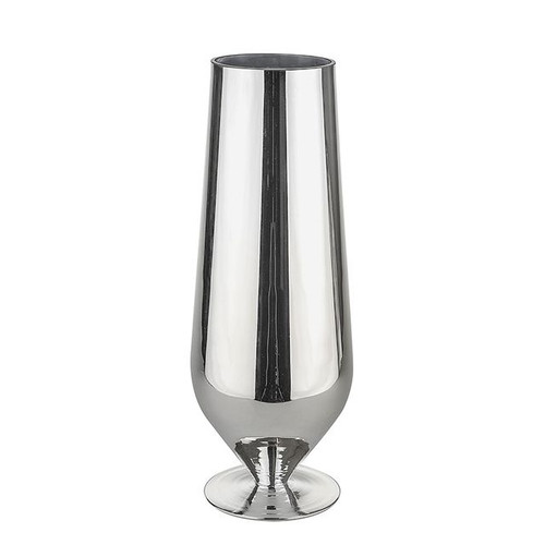 Basic Vase Silver 45 cm from Country Baskets