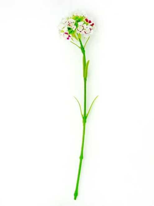 Artificial Sweet William White 43 cm