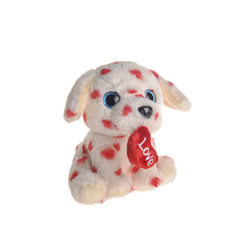 16cm Heart Print Labrador With Heart