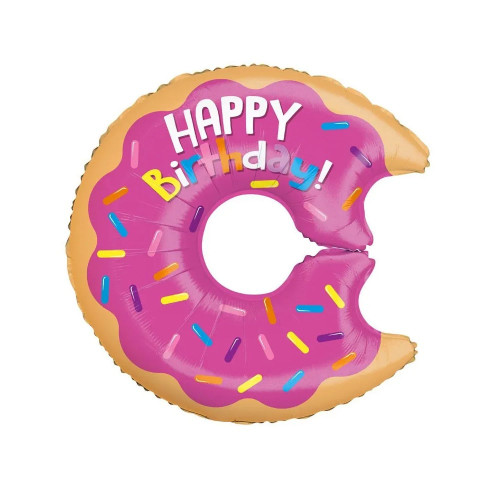 Birthday Donut Balloon - 28" Foil