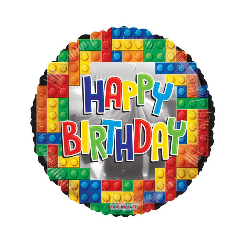 Lego Happy Birthday Balloon - 18" Foil