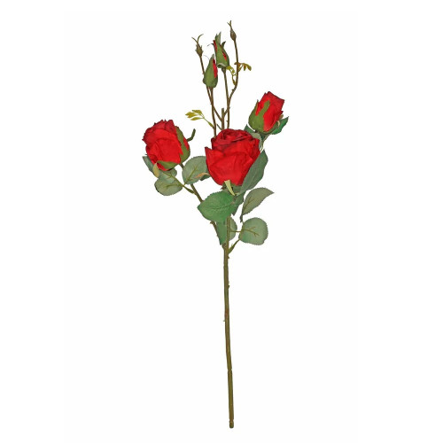 Rose Spray Red 51cm
