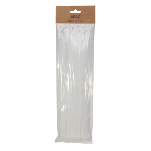 White Cable Ties - 30cm - Pack 100