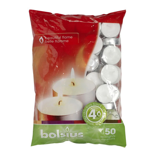 Bolsius Tealights - Pack of 50 - 4 hour