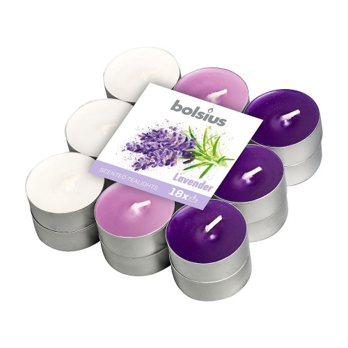 Bolsius - Scented Tea Lights - Lavender - 18 pack from Country Baskets