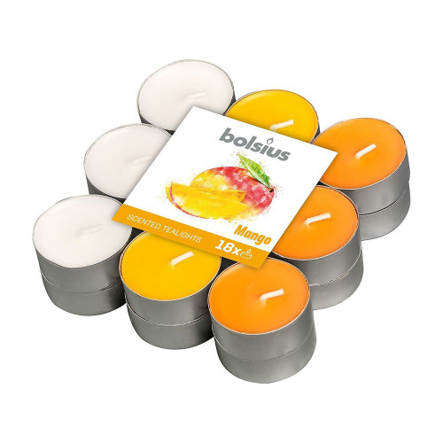 Bolsius - Scented Tea Lights - Mango - 18 pack from Country Baskets