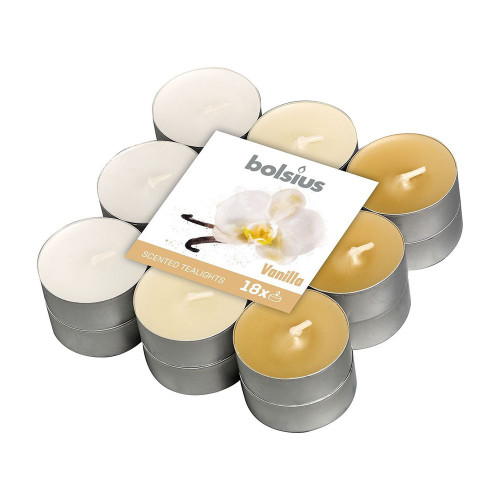Bolsius - Scented Tea Lights - Vanilla - 18 pack