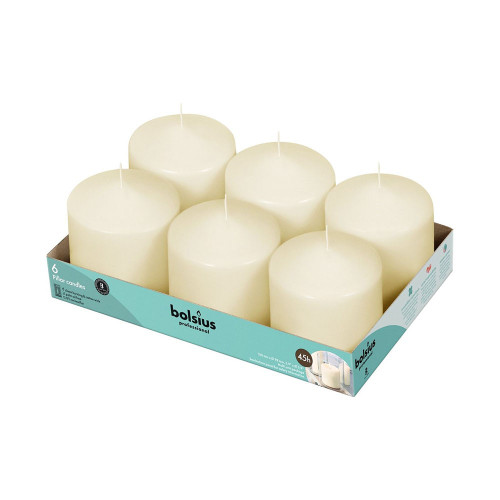 Twilight Candles 104/99mm Tray 6 -Transparent