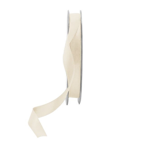 Cream Satin Ribbon - 10mm from Country Baskets