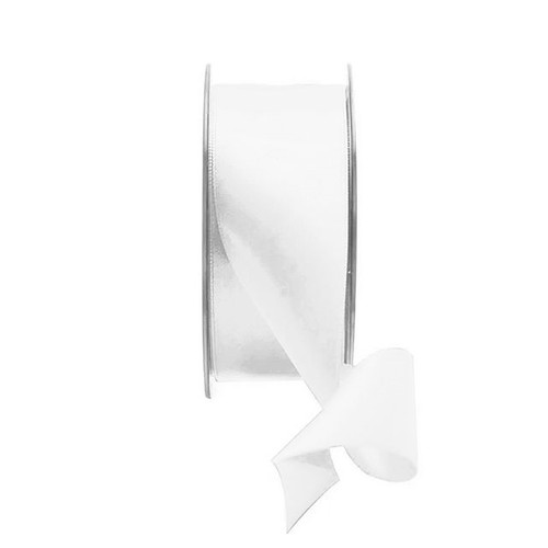 White Satin Ribbon - 38mm