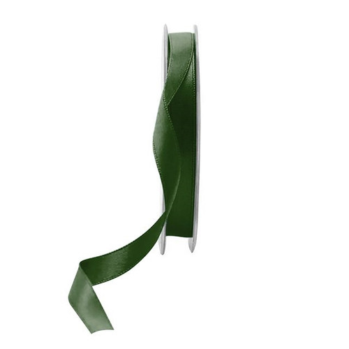 Dark Green Satin Ribbon - 10mm