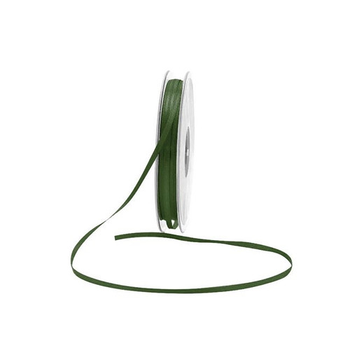Dark Green Satin Ribbon - 3mm
