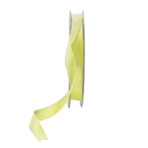 Bright Yellow Satin Ribbon - 10mm from Country Baskets