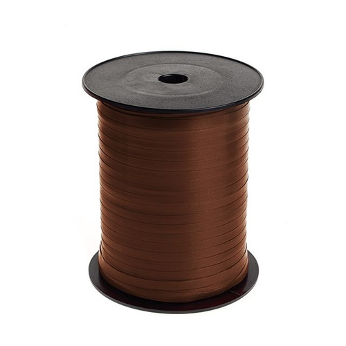 Chocolate Brown Curling Ribbon - 5mm x 500m from Country Baskets