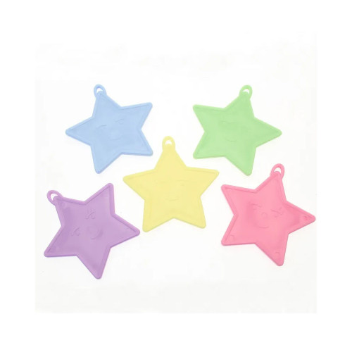 Assorted Pastel Star Balloon Weights - x50