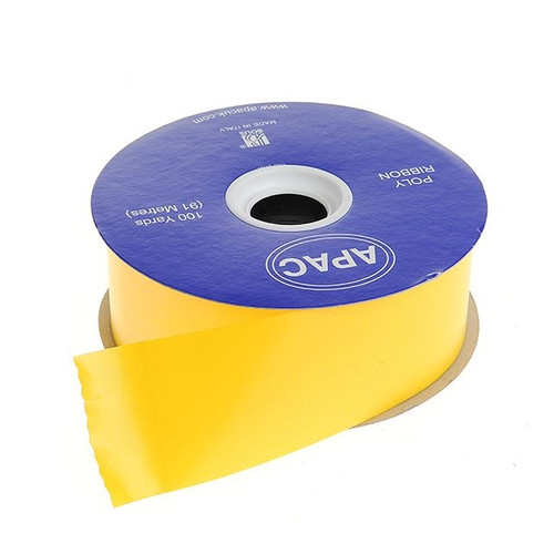 Daffodil Poly Ribbon - 50mm x 100 yards