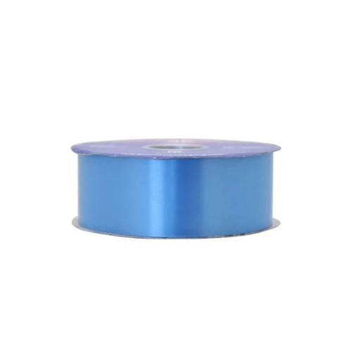 Azure Blue Poly Ribbon - 50mm x 100 yards