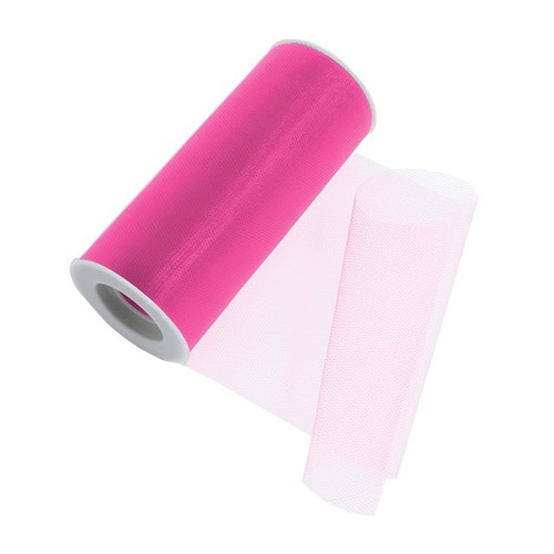 Hot Pink Tulle - 15cm x 23m from Country Baskets