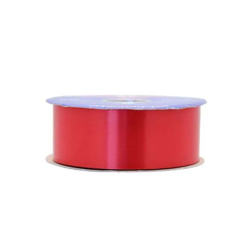 Super Red Poly Ribbon - 50mm x 100 yards