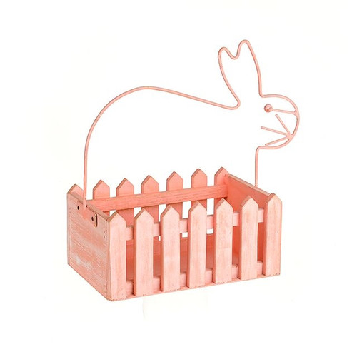Bunny Planter Pink from Country Baskets