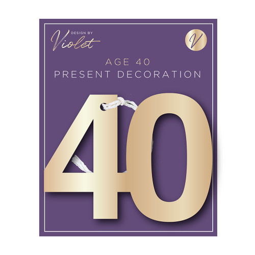 Age 40 Present Decoration from Country Baskets