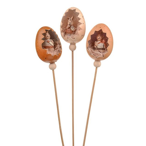 Easter Egg Bunny Pick Set of 3