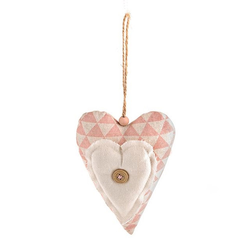 Flossy Hanging Heart 14.5Cm