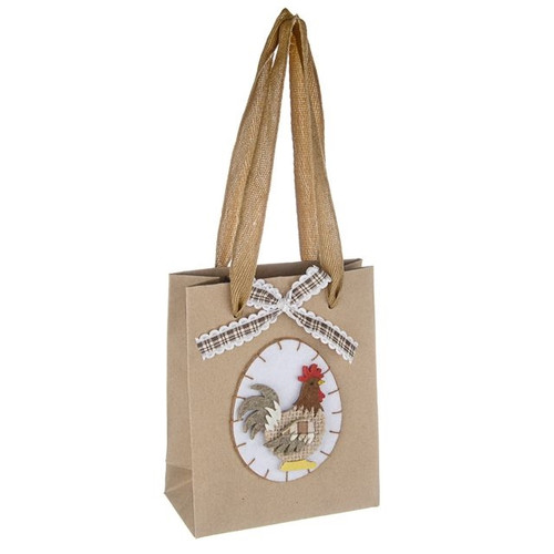 Easter Rooster Gift Bag 15Cm from Country Baskets