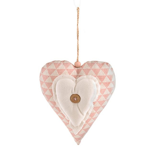 Flossy Hanging Heart 20Cm
