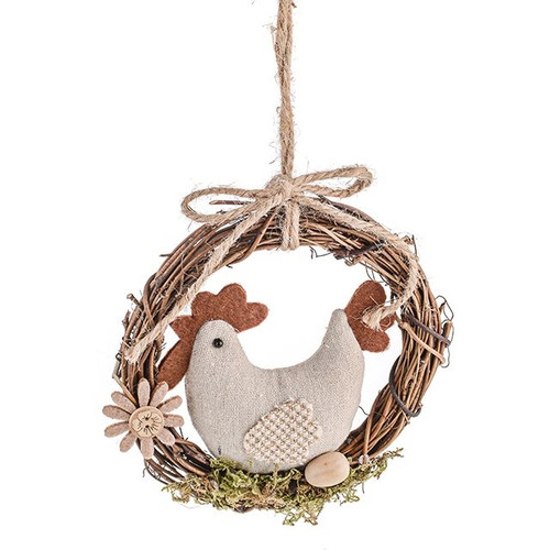 Hanging Wreath Chicken Design from Country Baskets