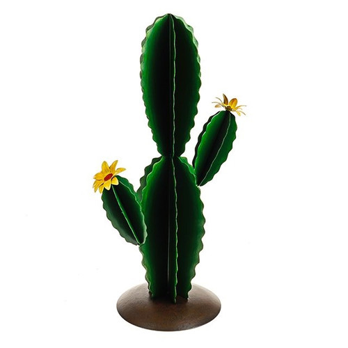 Fiesta Metal Cactus Statue from Country Baskets