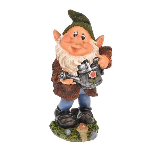 Joyful Watering Garden Gnome Ornament