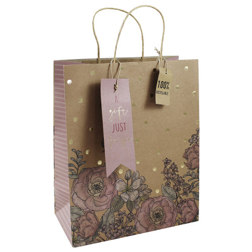 ELEGANT FLOWERS LARGE BAG from Country Baskets