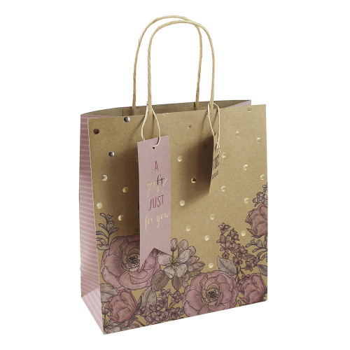 ELEGANT FLOWERS MEDIUM BAG