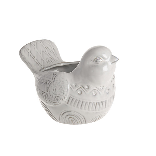 Ceramic Pot Bird 21.5cm