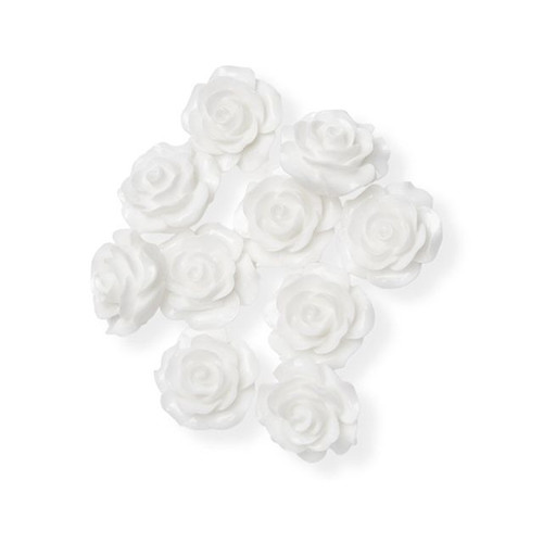 Resin Rose Flower White