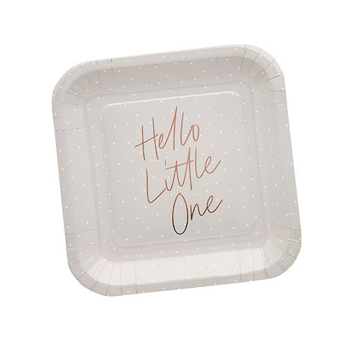 Hello Little One Paper Plates