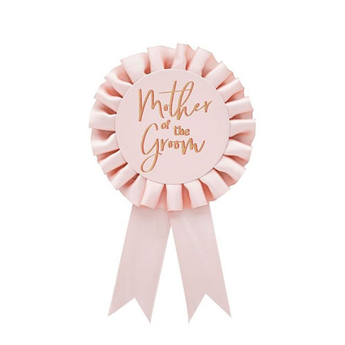 Mother Of The Groom Badge Rose Gold