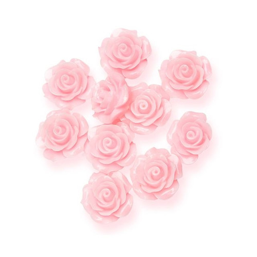 Resin Rose Flower Pink