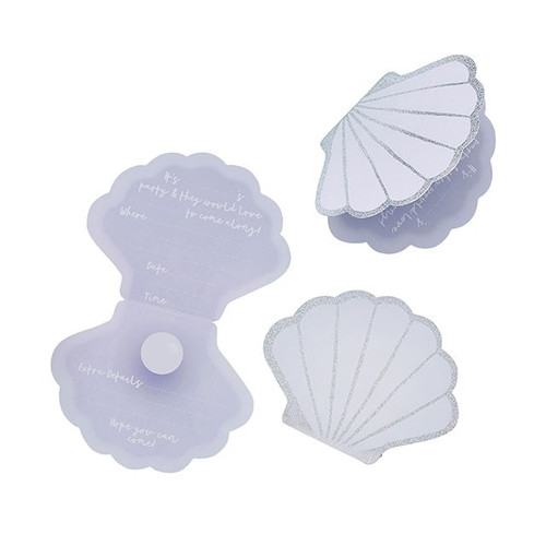 Enchanted Shell Party Invites from Country Baskets