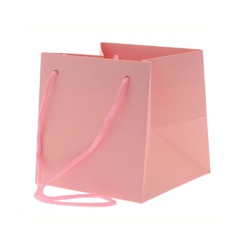 Pink Hand Tie Bag 17x17 cm