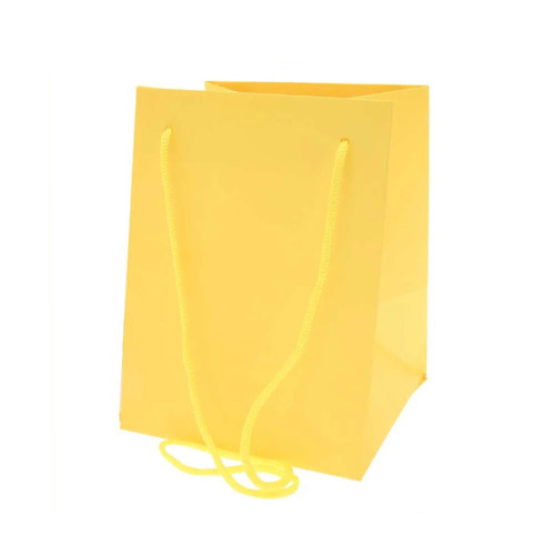 Yellow Hand Tie Bag 19 x 25 cm