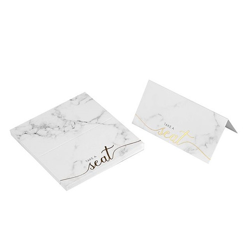 Scripted Marble Place Cards Pack Of 25 from Country Baskets