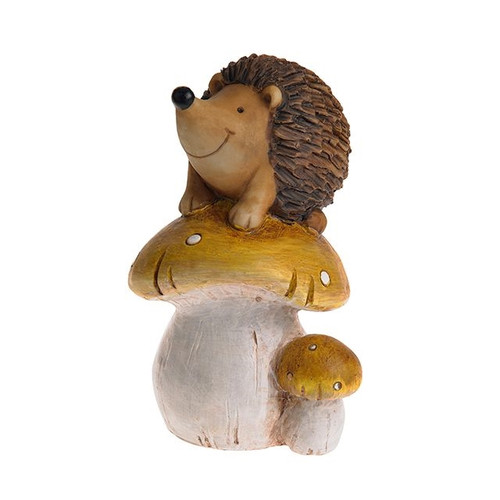 Woodland Hedgehog On Mushroom