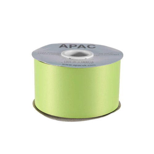 2" x 50yds Matt Lime Green Ribbon (6/24)