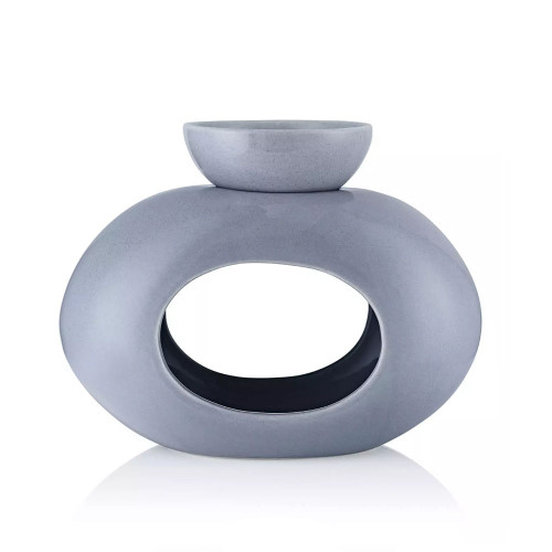 Ava May Grey Oval Burner with 7.7cmBurner Bowl in FSC Box - FSC Mix Credit