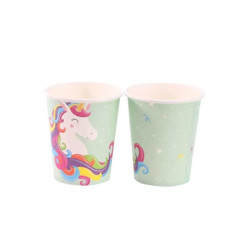 Unicorn Party Cups - 9oz (x8) (12/72) from Country Baskets