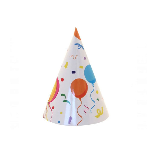 Balloons Party Hats (x8) (12/72)